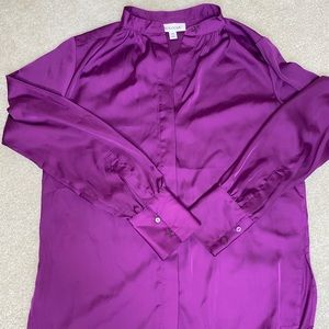 Purple Silk Blouse